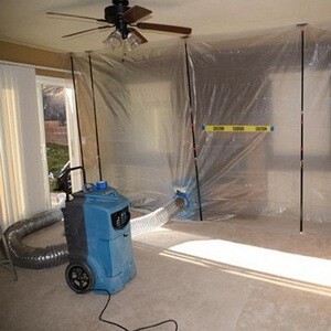 cleaning the air during mold remediation