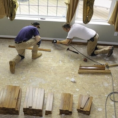 replacing damaged flooring